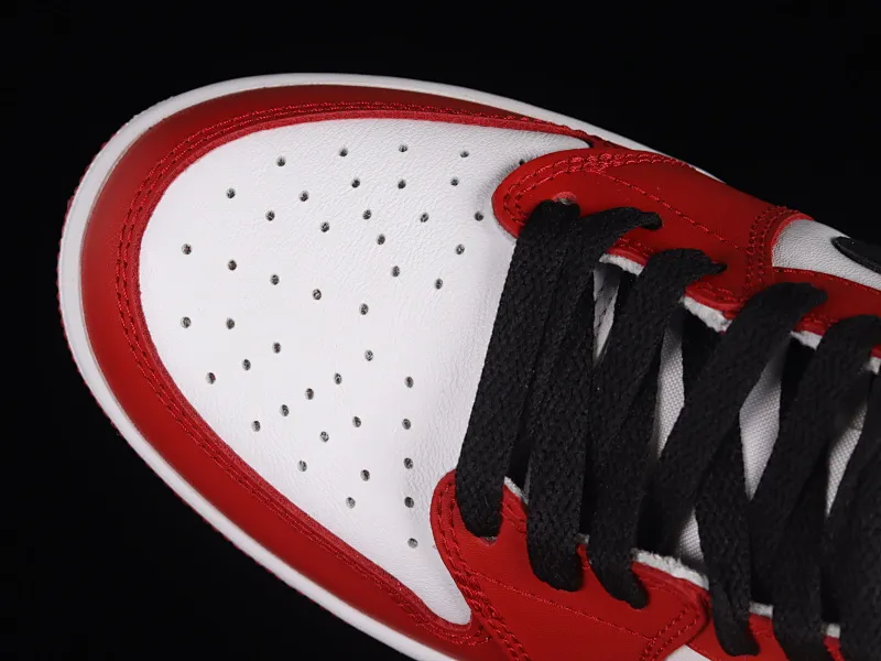 All categories Air Jordan Jordan series basketball shoes Air Jordan 1 Low pure original version Air Jordan 1 Low OG "Chicago" AJ1 Joe 1 Chicago full head layer low-top basketball shoes 705329-600
